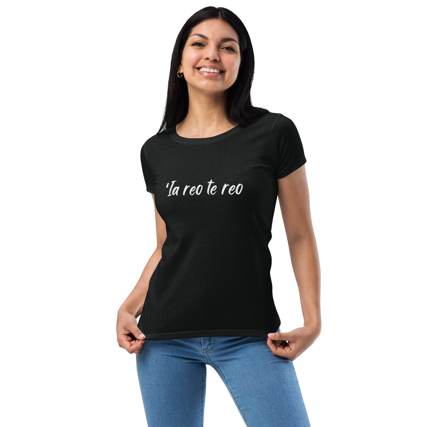 ʻIa reo te reo - Women’s fitted t-shirt