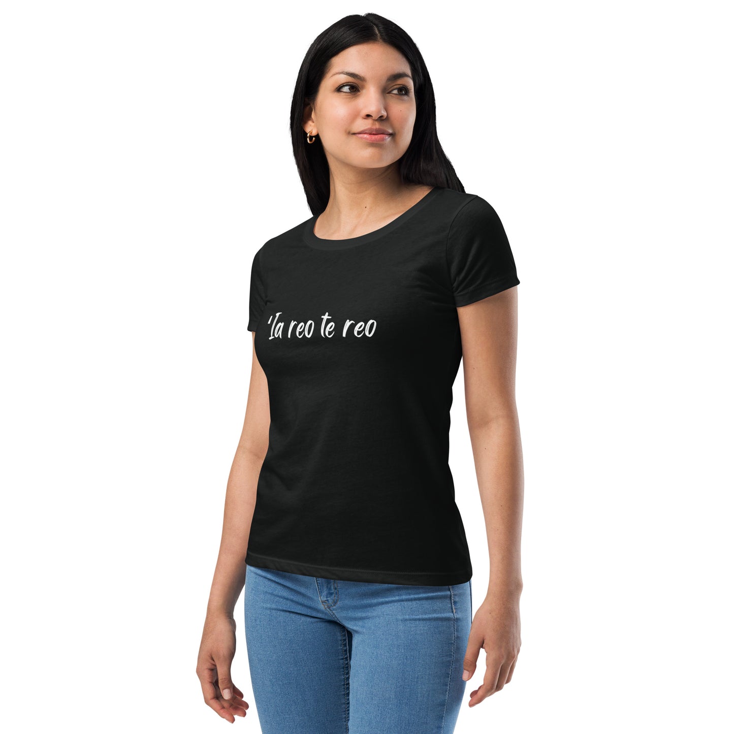 ʻIa reo te reo - Women’s fitted t-shirt